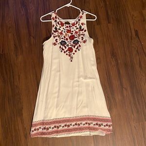 Simple Dress with Floral Accents
